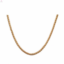 Wholesale Stainless Steel 7Mm Gold Flower Basket Chains Necklace